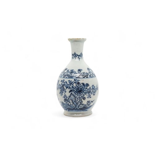 297 - A DELFT GUGLET AND A VASE18th century, guglet is 22.5cms highalong with a coffee pot