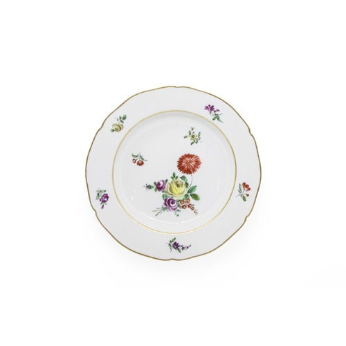 383 - COZZI VENICE TWO SOUP PLATES18th century, 23cms wide