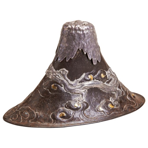 428 - A JAPANESE BRONZE INCESE BUNNERMEIJI PERIOD (1868-1912)a mountain formed incense burner also called ... 