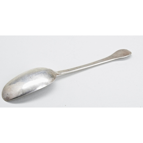 55 - A PROVINCIAL DOG NOSE SPOON C. 1690, WILLIAM GOUGH OF MARLBOROUGH. Marked thrice on the reverse of t... 