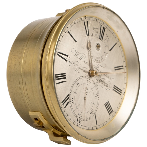 99 - A 2 DAY MARINE CHRONOMETER MOVEMENTsigned William Farquhar, George St, Tower Hill, London No. H3, su... 