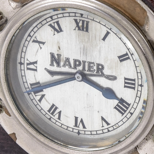 20 - NAPIER EDWARDIAN DASHBOARD CLOCK c1910; A fine original & large early 20th century motorcar time... 