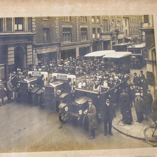 23 - EDWARDIAN MOTORING PHOTOGRAPHS c1905-1918A group of four large format professional studies depicting... 