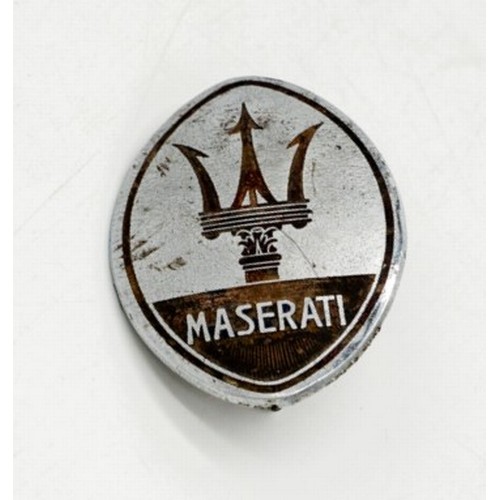 72 - MASERATI RADIATOR-BADGE c.1960sFrom the estate of renowned historic restoration expert and racing dr... 