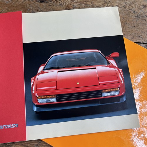 96 - ORGINAL FERRARI 512BB AND TESTAROSSA BROCHURESCovers:Ferrari 512 BB - printed 1978Testarossa - print... 