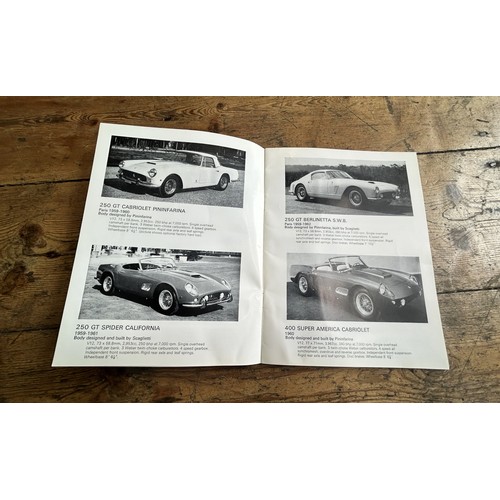 97 - FERRARI 250 GTE MANUALS, HAWTHORN GARAGE PRICE LIST, MONACO POSTCARDS250 GTE Maintenance Manuals (Co... 