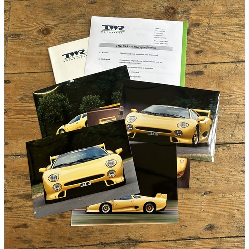 100 - JAGUAR XJ220 TWR MOTORSPORT BROCHURE AND CALENDAR