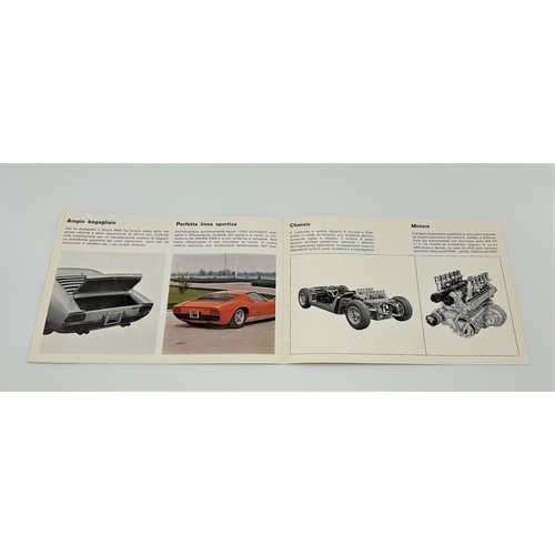 102 - 1966 LAMBORGHINI MIURA BROCHUREEight pages in total, in colour/black and white, and including techni... 