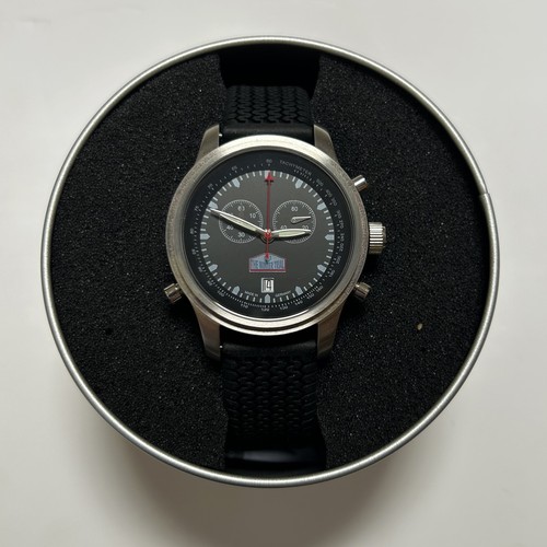 123 - 2015 WINTER TRIAL RALLY WATCH BY COSTROFor car #87, chronograph in stainless steel with rubber strap... 