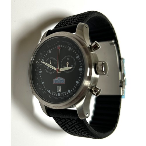 123 - 2015 WINTER TRIAL RALLY WATCH BY COSTROFor car #87, chronograph in stainless steel with rubber strap... 