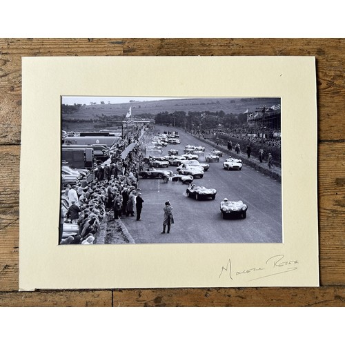 126 - TEN PRINTS BY MAURICE ROWE, 1955 TOURIST TROPHY BY GRAHAM TURNERTen printed photographs by celebrate... 