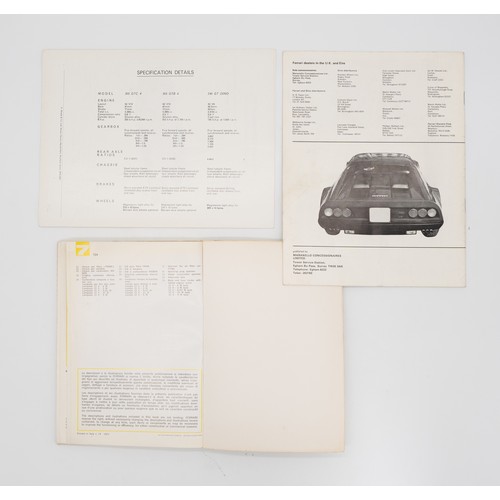 306 - 1973 FERRARI 365 GTB/4 DAYTONA OWNERS MANUALOriginal Ferrari 365 GTB/4 Daytona owners manual. 1973, ... 