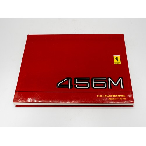 309 - THREE 1990S FERRARI 456M/F355/456GT OWNERS MANUALSJapanese market Ferrari 456M owner's manual, also ... 