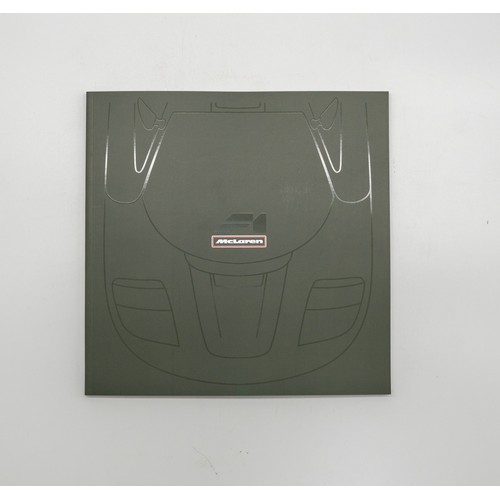 332 - ORIGINAL SALES BROCHURE FOR THE LEGENDARY MCLAREN F1 ROAD CARdetailed text and illustration with For... 