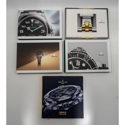 343 - ROLEX/BREITLING Selection of Rolex Hardback catalogues 2017/2020/2023 Including 2022/23 edition in S... 