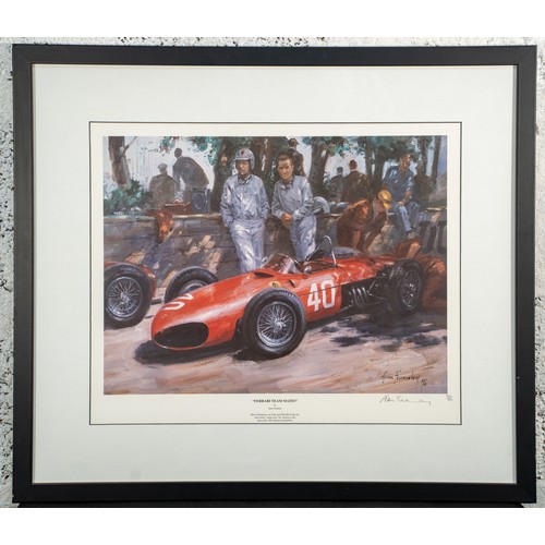 351 - FERRARI TEAM MATES BY ALAN FEARNLEYBaron Wolfgang von Trips and the first American World Champion Ph... 