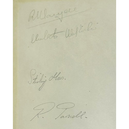 88 - THE MOTOR, YEARBOOK 1953 - SIGNED BY BRM DRIVERS MANZON, MAGLIOLI, MOSS, PARNELL, COLLINS AND BEHRA.... 