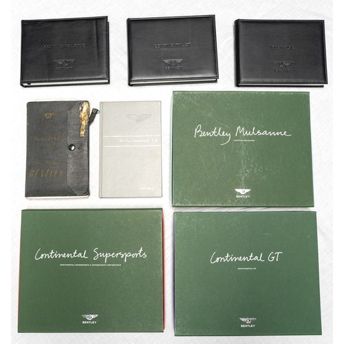 324 - A SELECTION OF BENTLEY HANDBOOKS AND BROCHURESFor S2 Continental, later Continental GT, Mulsanne, Be... 