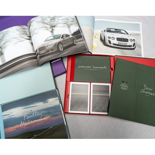 324 - A SELECTION OF BENTLEY HANDBOOKS AND BROCHURESFor S2 Continental, later Continental GT, Mulsanne, Be... 