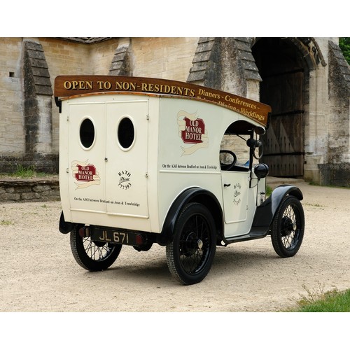 37 - 1933 Austin Seven C-Cab 2/5 cwt VanRegistration Number: JL 671             Chassis Number:  163936Re... 