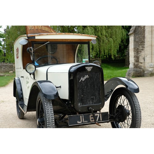 37 - 1933 Austin Seven C-Cab 2/5 cwt VanRegistration Number: JL 671             Chassis Number:  163936Re... 