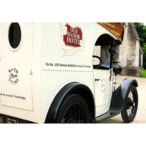 37 - 1933 Austin Seven C-Cab 2/5 cwt VanRegistration Number: JL 671             Chassis Number:  163936Re... 