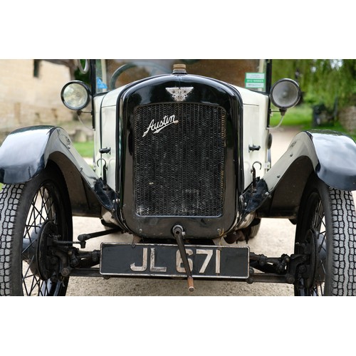 37 - 1933 Austin Seven C-Cab 2/5 cwt VanRegistration Number: JL 671             Chassis Number:  163936Re... 