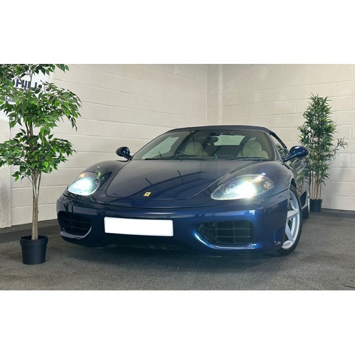 34 - 2001 Ferrari 360 SpiderRegistration Number: Y352 ONYChassis Number: ZFFYT53C000123027Recorded Mileag... 