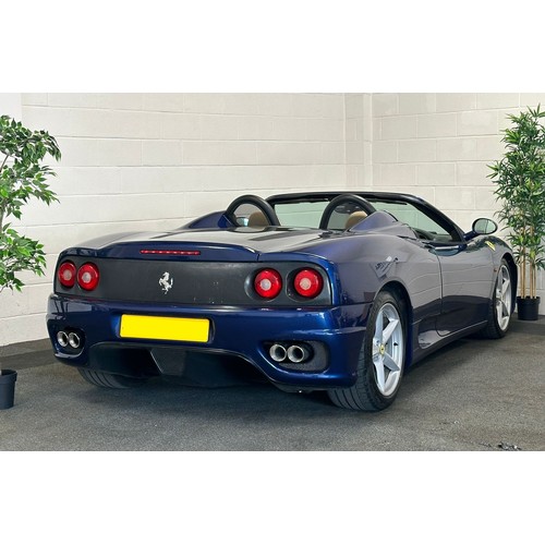 34 - 2001 Ferrari 360 SpiderRegistration Number: Y352 ONYChassis Number: ZFFYT53C000123027Recorded Mileag... 