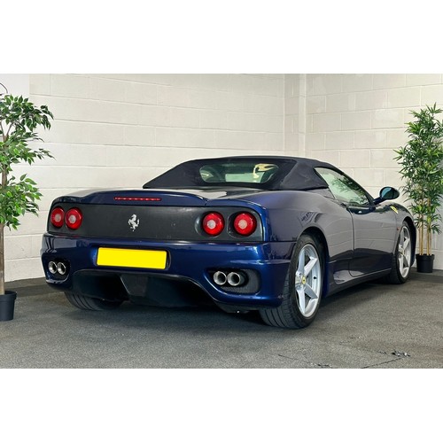 34 - 2001 Ferrari 360 SpiderRegistration Number: Y352 ONYChassis Number: ZFFYT53C000123027Recorded Mileag... 