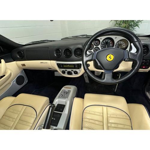 34 - 2001 Ferrari 360 SpiderRegistration Number: Y352 ONYChassis Number: ZFFYT53C000123027Recorded Mileag... 