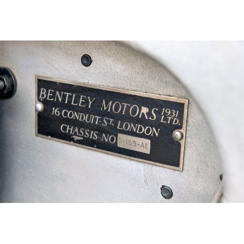 22 - 1934 Bentley 3 ½ Litre All-Weather Tourer by BarkerRegistration Number: AXM 20                     C... 