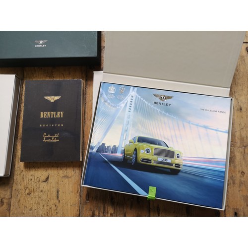 324A - A SELECTION OF BENTLEY BROCHURES, ALSO CONTINENTAL SPORTS SALOON REGISTER For 2000s models, also Ben... 