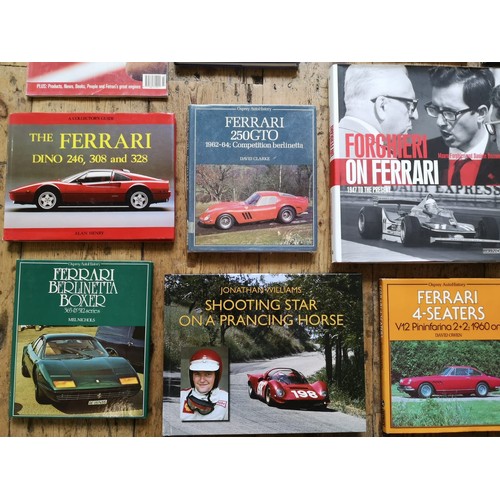 321A - A COLLECTION OF FERRARI REFERENCE BOOKSForghieri on Ferrari - 1947 to PresentShooting Star on a Pran... 