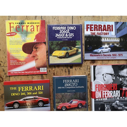 321A - A COLLECTION OF FERRARI REFERENCE BOOKSForghieri on Ferrari - 1947 to PresentShooting Star on a Pran... 