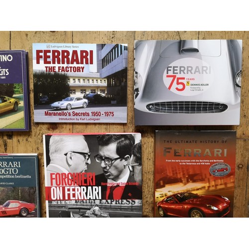 321A - A COLLECTION OF FERRARI REFERENCE BOOKSForghieri on Ferrari - 1947 to PresentShooting Star on a Pran... 