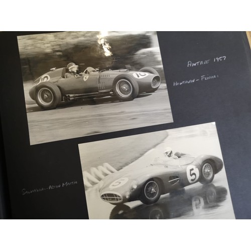 47 - MOTOR RACING PHOTOGRAPH ALBUM c.1950s-60s A fine and very large folio album compiled by a profession... 