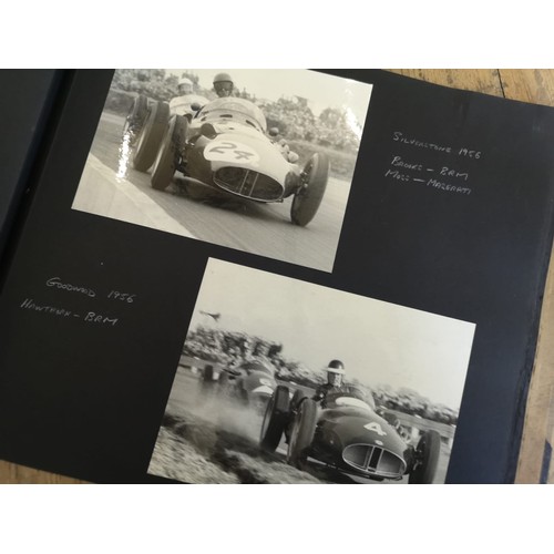 47 - MOTOR RACING PHOTOGRAPH ALBUM c.1950s-60s A fine and very large folio album compiled by a profession... 