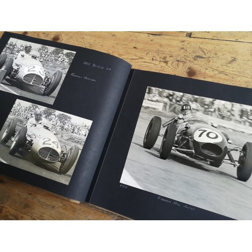 47 - MOTOR RACING PHOTOGRAPH ALBUM c.1950s-60s A fine and very large folio album compiled by a profession... 