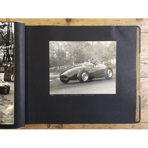 47 - MOTOR RACING PHOTOGRAPH ALBUM c.1950s-60s A fine and very large folio album compiled by a profession... 