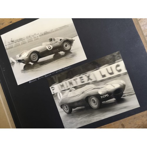 47 - MOTOR RACING PHOTOGRAPH ALBUM c.1950s-60s A fine and very large folio album compiled by a profession... 