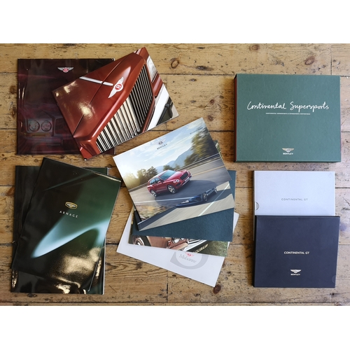 323A - COLLECTION OF BENTLEY SALES BROCHURES 1980S - 2000S