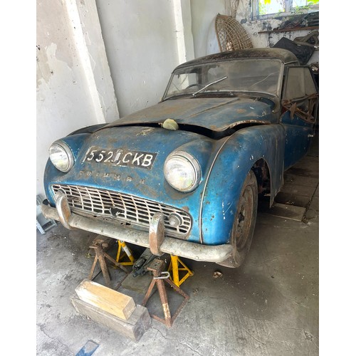 36A - 1959 Triumph TR3ARegistration Number: 552 CKB               Chassis Number: TS 46604Recorded Mileage... 