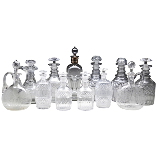 770 - A GROUP OF GLASS DECANTERS (12)Provenance: From The Private Collection of the Late Mrs Henry T Ford ... 