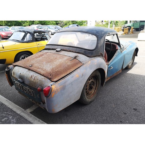 36A - 1959 Triumph TR3ARegistration Number: 552 CKB               Chassis Number: TS 46604Recorded Mileage... 