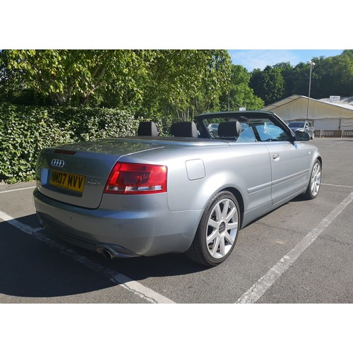 15A - 2007 Audi A4 2.0 Sportline CabrioletRegistration Number: NM07 MVVChassis Number: WAUZZZ8H47KO34899Re... 