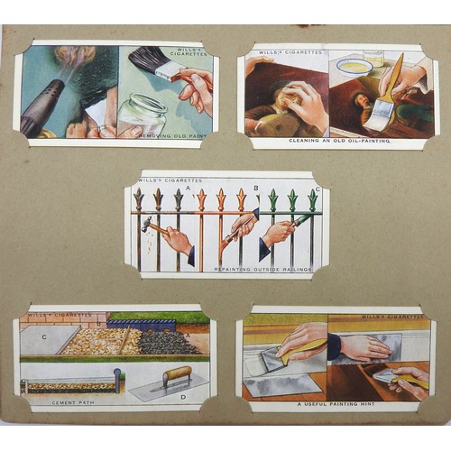 422 - TWO VINTAGE WILL'S CIGARETTE CARD ALBUMS, one filled with the 'Household Hints' series, the other wi... 