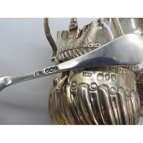 454 - A MIXED GROUP OF SILVER WARES, the lot includes a sugar sifter (Birmingham 1919), a christening mug ... 