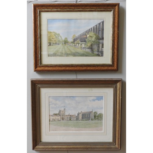 356 - JANE CARPANINI (b.1949) 'ST CATHERINE'S COLLEGE, OXFORD' LTD COLOUR PRINT, signed and numbered 107/8... 