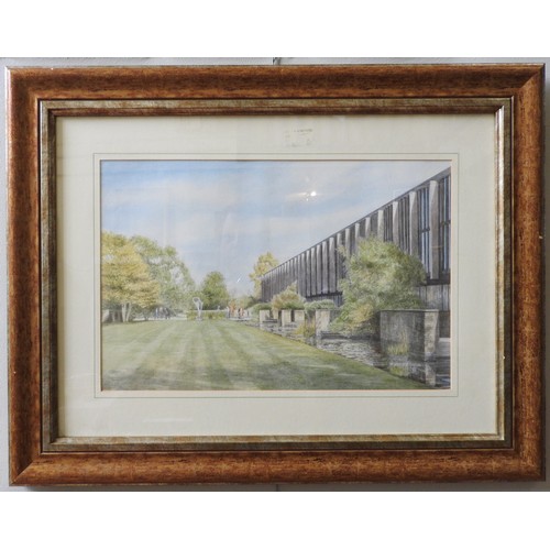 356 - JANE CARPANINI (b.1949) 'ST CATHERINE'S COLLEGE, OXFORD' LTD COLOUR PRINT, signed and numbered 107/8... 